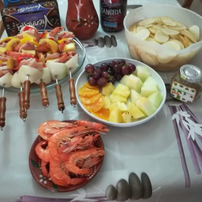 espetada de gambas