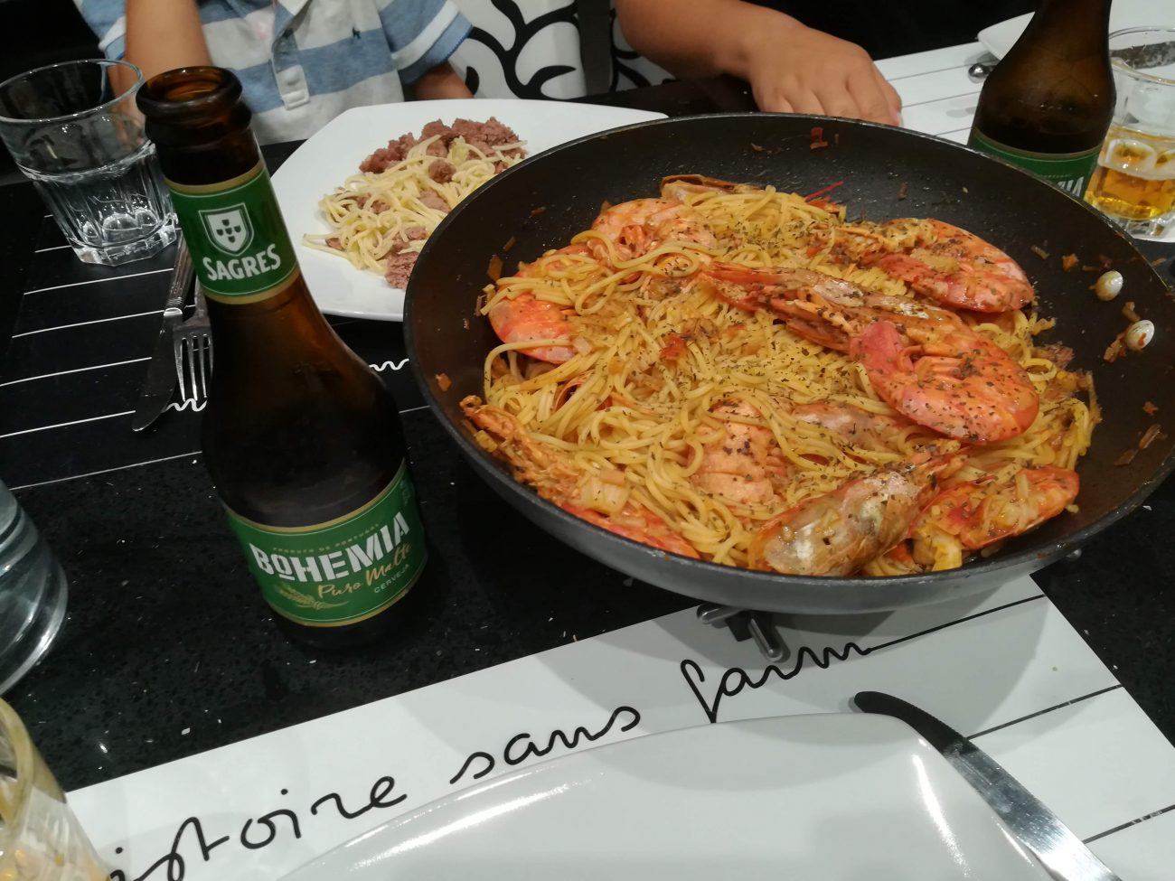 Massa de Gambas Picante